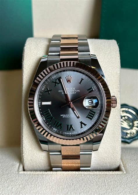 rolex datejust wimbledon stahl gold|rolex datejust 41 oystersteel.